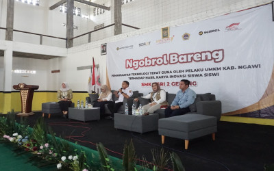 Pemanfaatan Teknologi Tepat Guna oleh pelaku UMKM Kab. Ngawi Terhadap Karya Inovasi Siswa SMK PGRI 2 Geneng